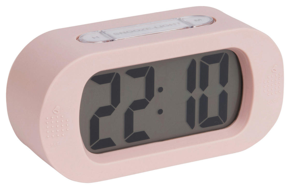 WECKER 14/7/5 cm   - Pink, Basics, Kunststoff (14/7/5cm) - Karlsson