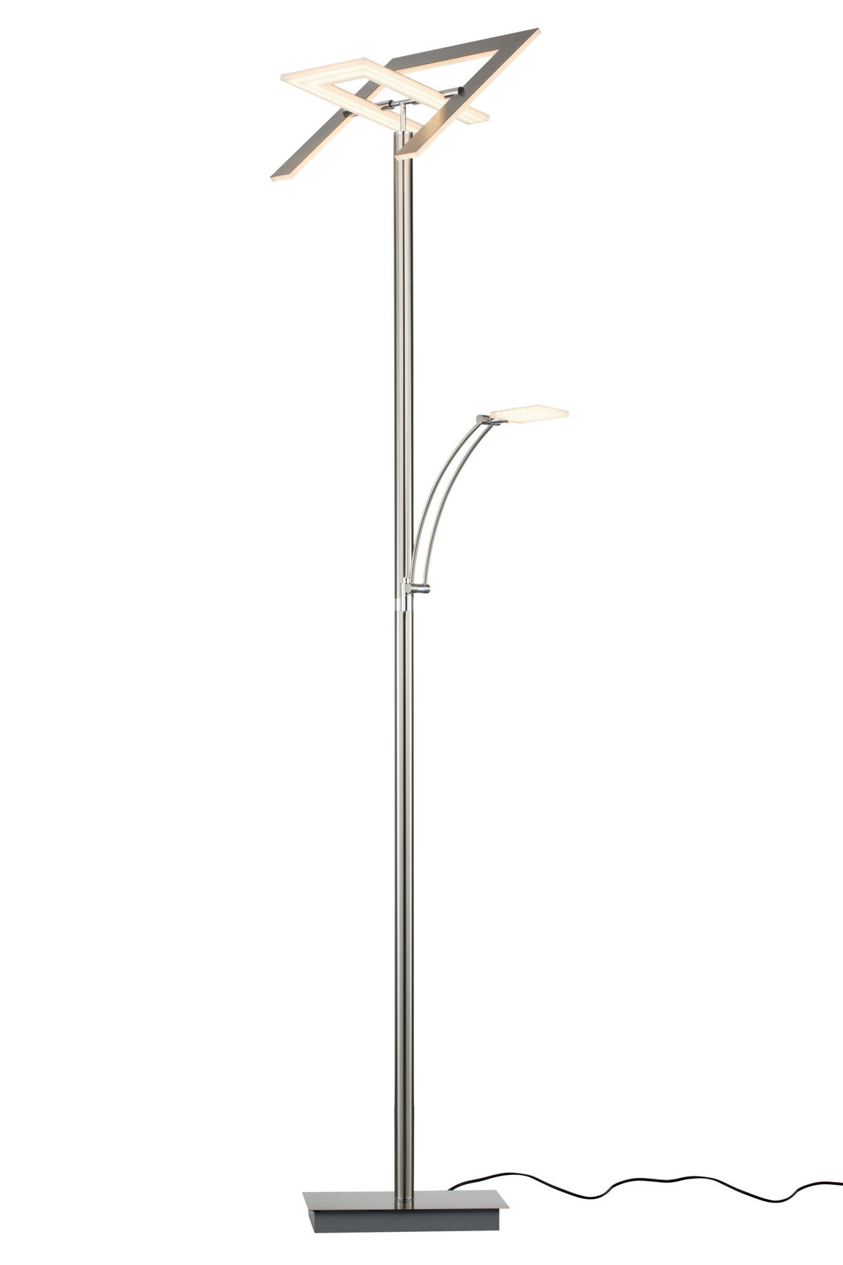 LED-DECKENFLUTER Niko 35/180 cm  - Nickelfarben, KONVENTIONELL, Kunststoff/Metall (35/180cm) - Dieter Knoll