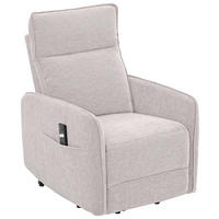 RELAXSESSEL Leinenoptik    - Schwarz/Naturfarben, Design, Textil/Metall (74/101/92cm) - Carryhome