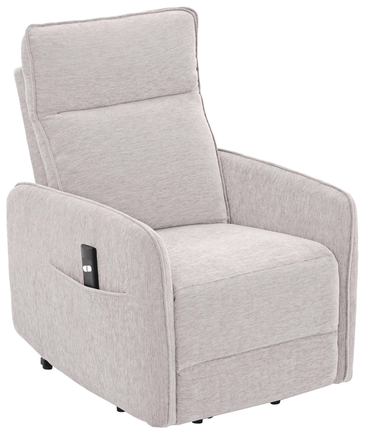 RELAXSESSEL Leinenoptik    - Schwarz/Naturfarben, Design, Textil/Metall (74/101/92cm) - Carryhome