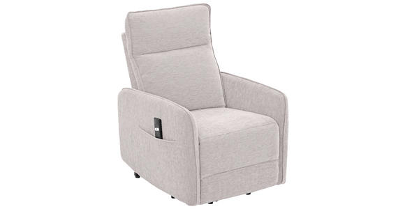 RELAXSESSEL Leinenoptik    - Schwarz/Naturfarben, Design, Textil/Metall (74/101/92cm) - Carryhome
