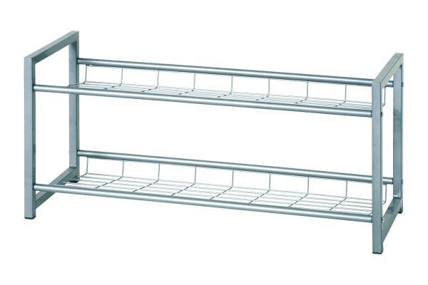 POLICA ZA OBUĆU boja aluminijuma metal - boja aluminijuma, Dizajnerski, metal (80/38/30cm) - Boxxx