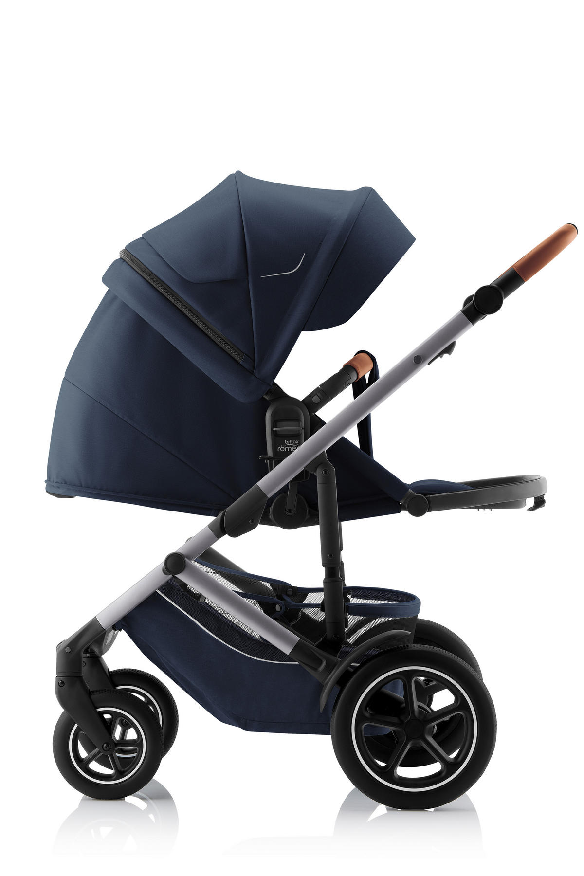 KINDERWAGEN Smile 5Z  - Hellgrau/Dunkelblau, Basics, Textil/Metall (57/112/97,7cm) - Britax Römer