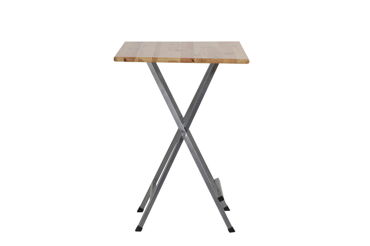 STEHTISCH Kiefer Grau, Naturfarben  - Naturfarben/Grau, MODERN, Holz/Metall (80/120/118cm) - Gardenson