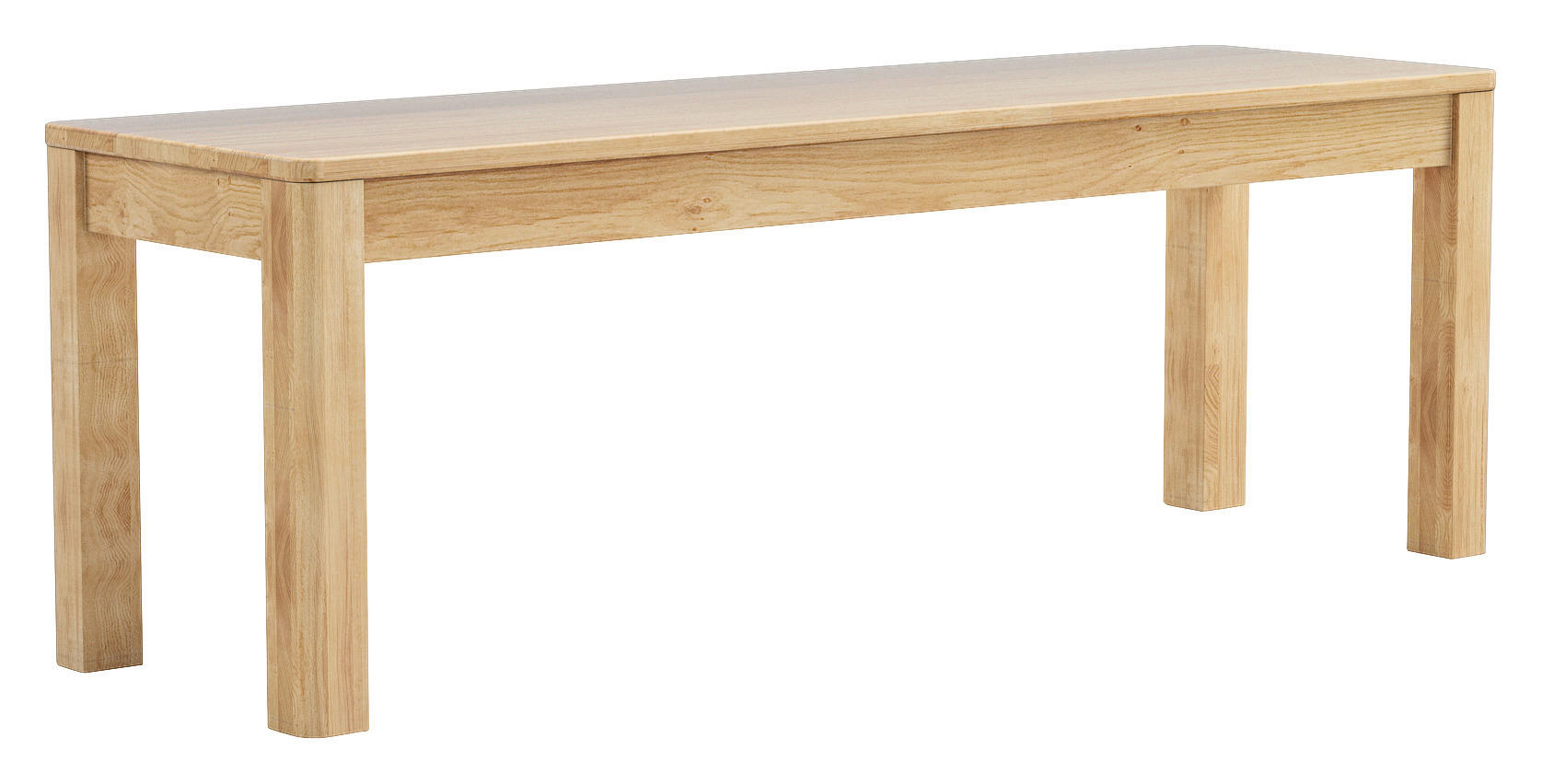 SITZBANK 140/47/42 cm Eichefarben Wildeiche massiv - Eichefarben, Natur, Holz (140/47/42cm) - Linea Natura