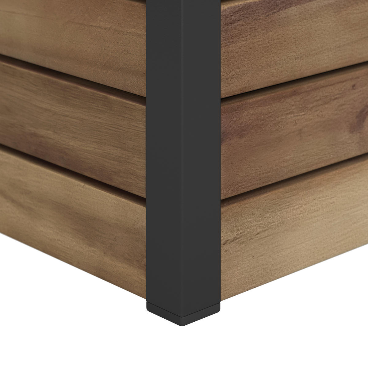 VYVÝŠENÝ ZÁHON  - barvy akácie, Moderní, kov/dřevo (32/34/32cm) - Bessagi Garden