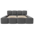 POLSTERBETT Lattenrost, Bettkasten Dunkelgrau 140/200 cm - Dunkelgrau/Schwarz, Design, Holz/Textil (140/200cm) - Carryhome