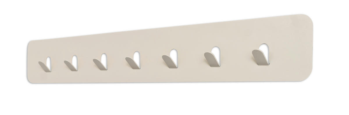 HAKENLEISTE  in Creme  - Creme, Design, Metall (70/10/3cm) - Xora