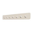 HAKENLEISTE  in Creme  - Creme, Design, Metall (70/10/3cm) - Xora