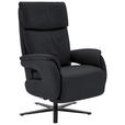 RELAXSESSEL in Leder Anthrazit  - Anthrazit/Schwarz, Design, Leder/Metall (70/117/85cm) - Dieter Knoll