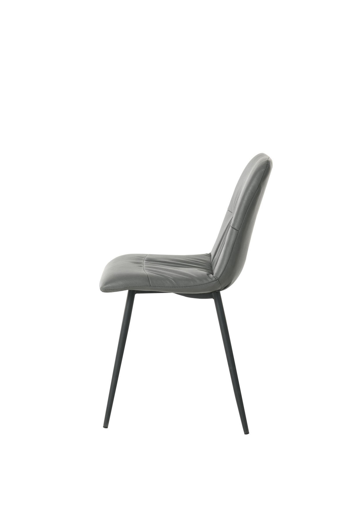 STOLICA  tamnosiva       - tamnosiva/crna, tekstil/metal (45/88/54cm)