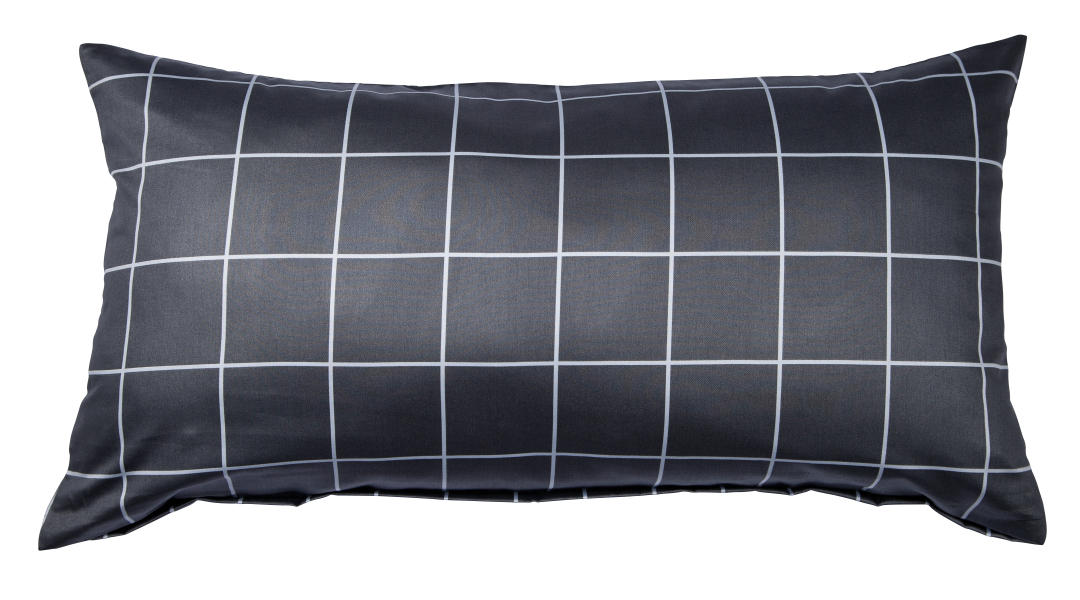 KISSENHÜLLE Giulietta 40/80 cm  - Anthrazit/Weiß, Basics, Textil (40/80cm) - Janine