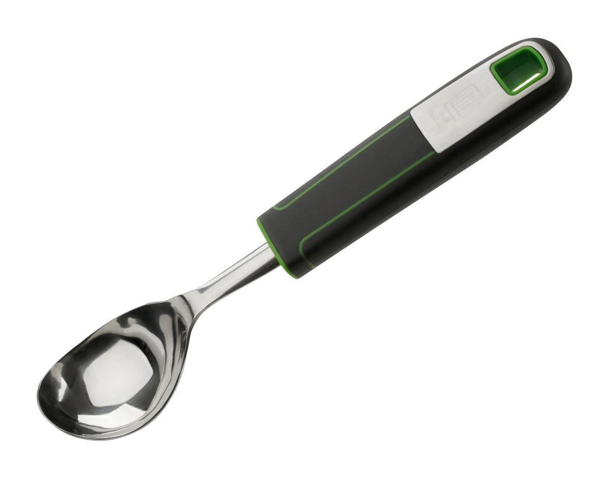 EISPORTIONIERER   - Grau/Grün, Basics, Kunststoff/Metall (20cm) - Chefkoch+Fackelmann