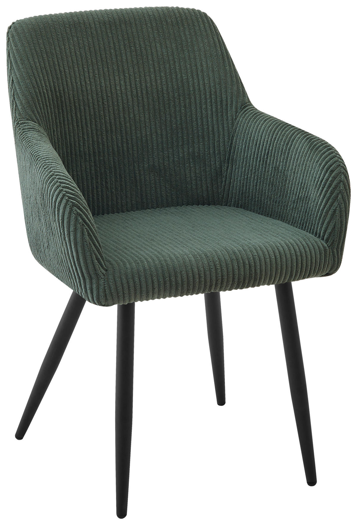 ARMLEHNSTUHL   Webstoff  - Schwarz/Grün, Design, Textil/Metall (56/83,5/59cm) - Ti'me