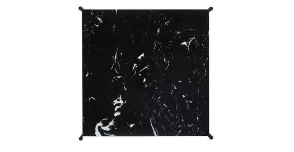 BEISTELLTISCH 40/40/40 cm Schwarz quadratisch  - Schwarz, Trend, Stein/Metall (40/40/40cm) - Landscape