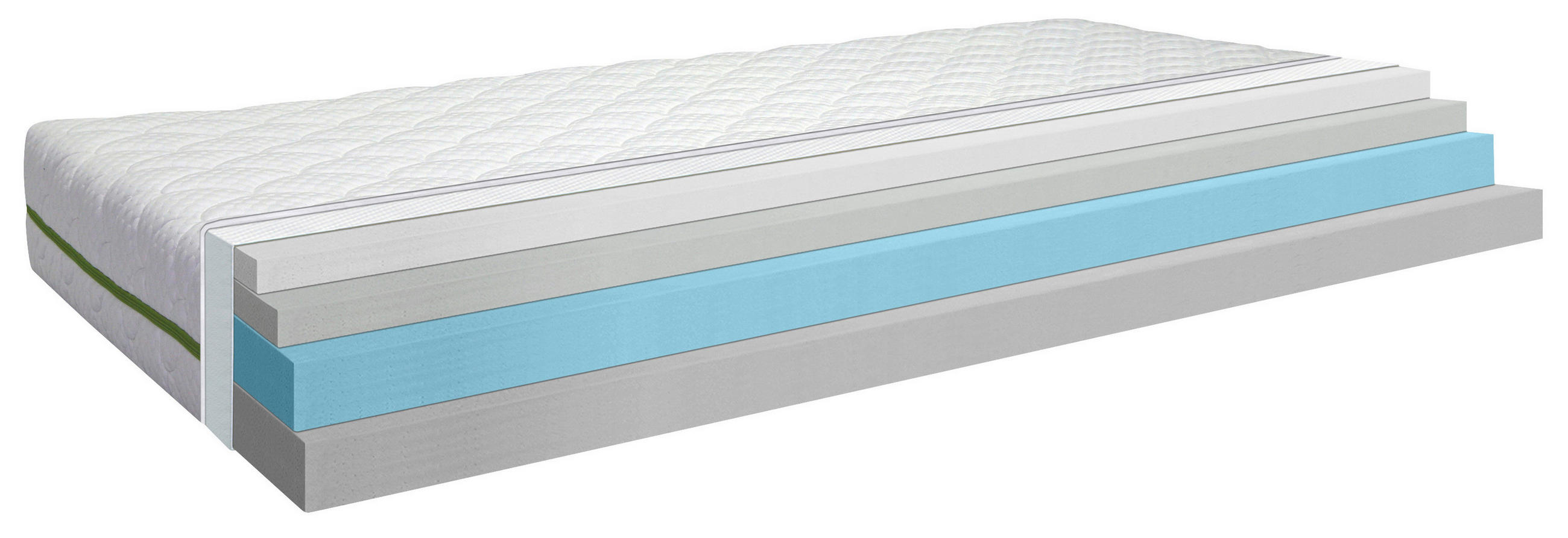 LEŽIŠČE IZ UDOBNE PENE 90/200 cm  - bela, Design, tekstil (90/200cm) - Novel