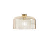 DECKENLEUCHTE Luce Ambiente e Design 35/23 cm   - Goldfarben/Bernsteinfarben, LIFESTYLE, Glas/Metall (35/23cm)