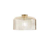 DECKENLEUCHTE Luce Ambiente e Design 35/23 cm   - Goldfarben/Bernsteinfarben, LIFESTYLE, Glas/Metall (35/23cm)