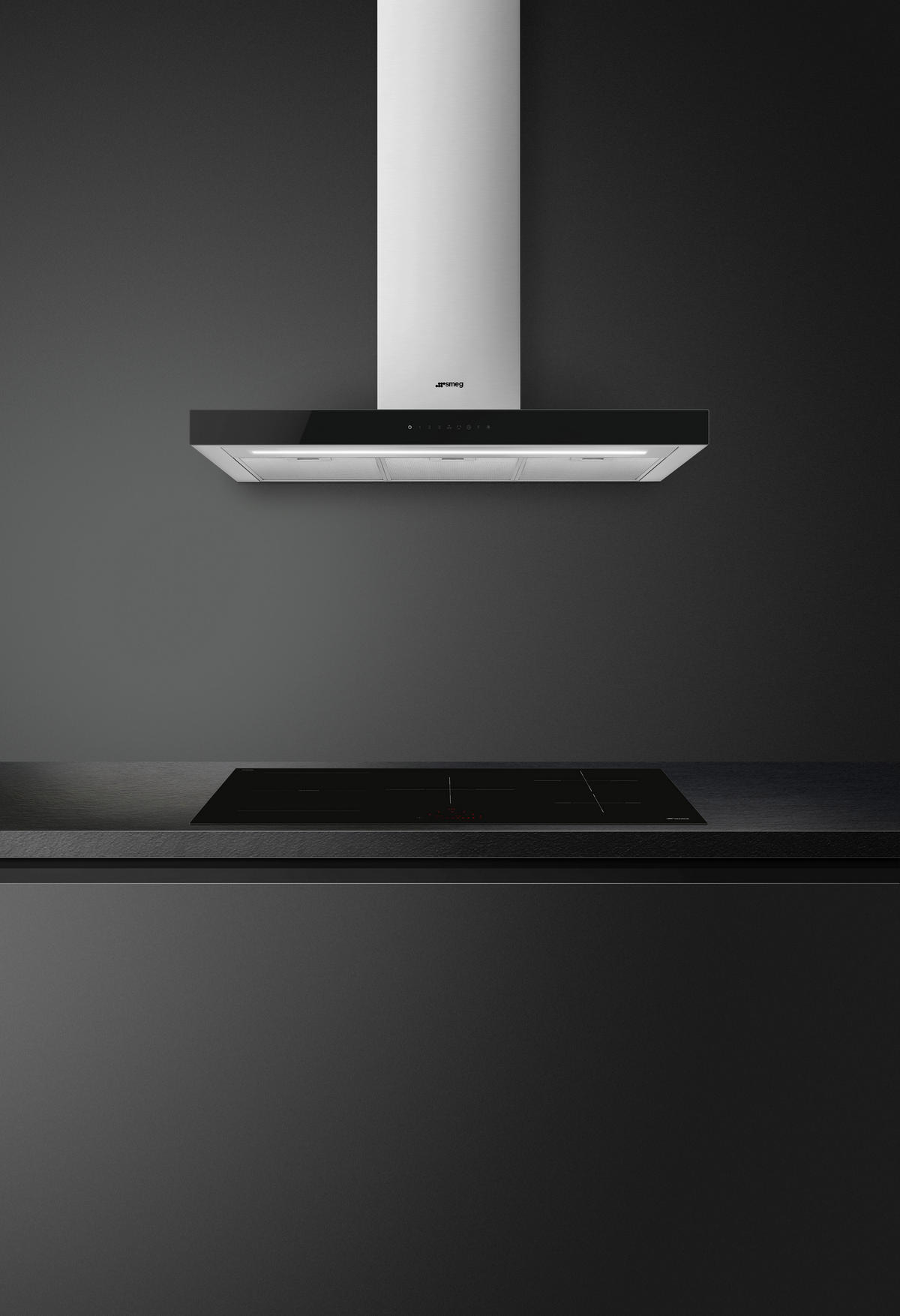 INDUKTIONSKOCHFELD SI1M4954D  - Schwarz, Basics, Glas (90/53/51cm) - SMEG