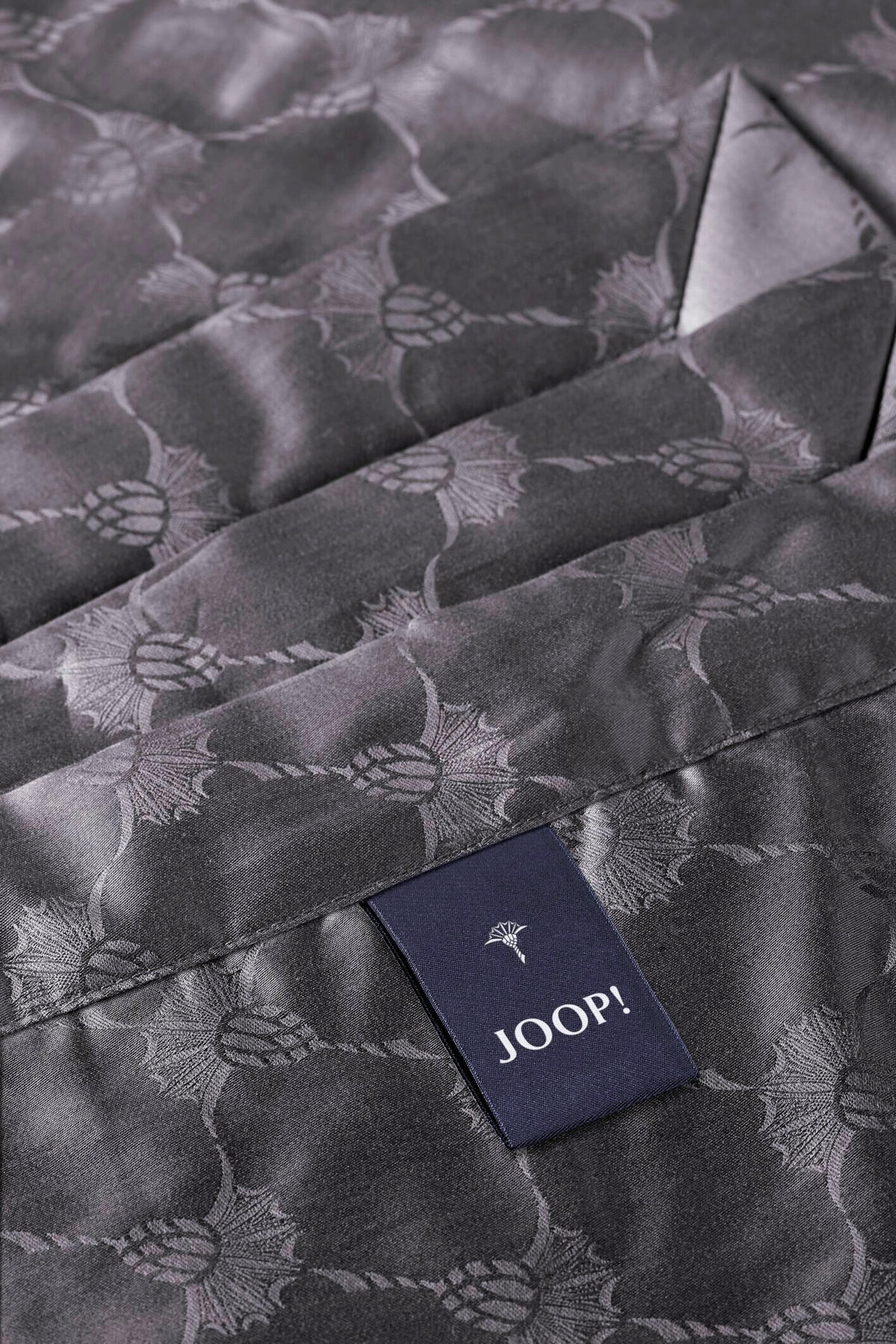 PLAID JOOP! CORNFLOWER ALLOVER 150/210 cm  - Grau, Basics, Textil (150/210cm) - Joop! Living