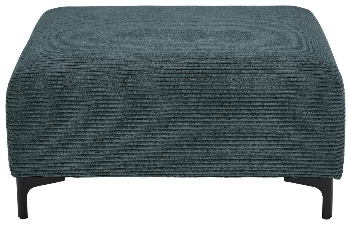 HOCKER in Textil Dunkelgrau  - Dunkelgrau/Schwarz, Konventionell, Textil/Metall (99/46/77cm) - Carryhome