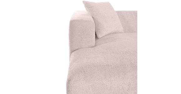 BIGSOFA Chenille Rosa  - Schwarz/Rosa, MODERN, Kunststoff/Textil (234/66/178cm) - Carryhome