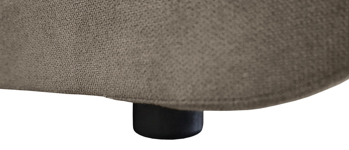 KUTNA GARNITURA tekstil  taupe   - crna/taupe, Trend, tekstil/plastika (214/144cm) - Livetastic