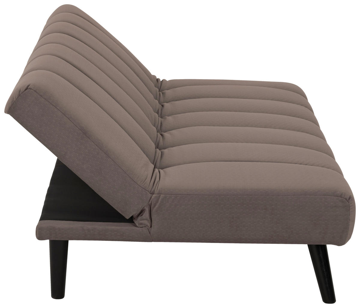 JUGEND- UND KINDERSOFA Flanell Braun  - Schwarz/Braun, MODERN, Holz/Textil (180/81/93cm) - P & B