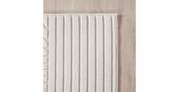 FLACHWEBETEPPICH 80/250 cm HELIX Creme  - Creme, Basics, Kunststoff/Textil (80/250cm) - Novel