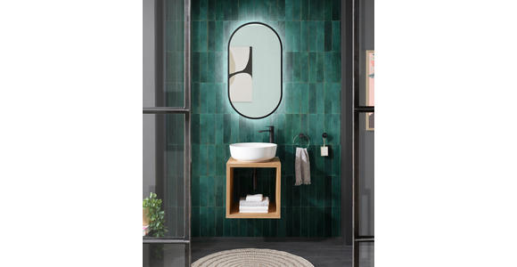 WASCHBECKENUNTERSCHRANK 45/45/47 cm  - Eichefarben, Natur, Holz (45/45/47cm) - Linea Natura