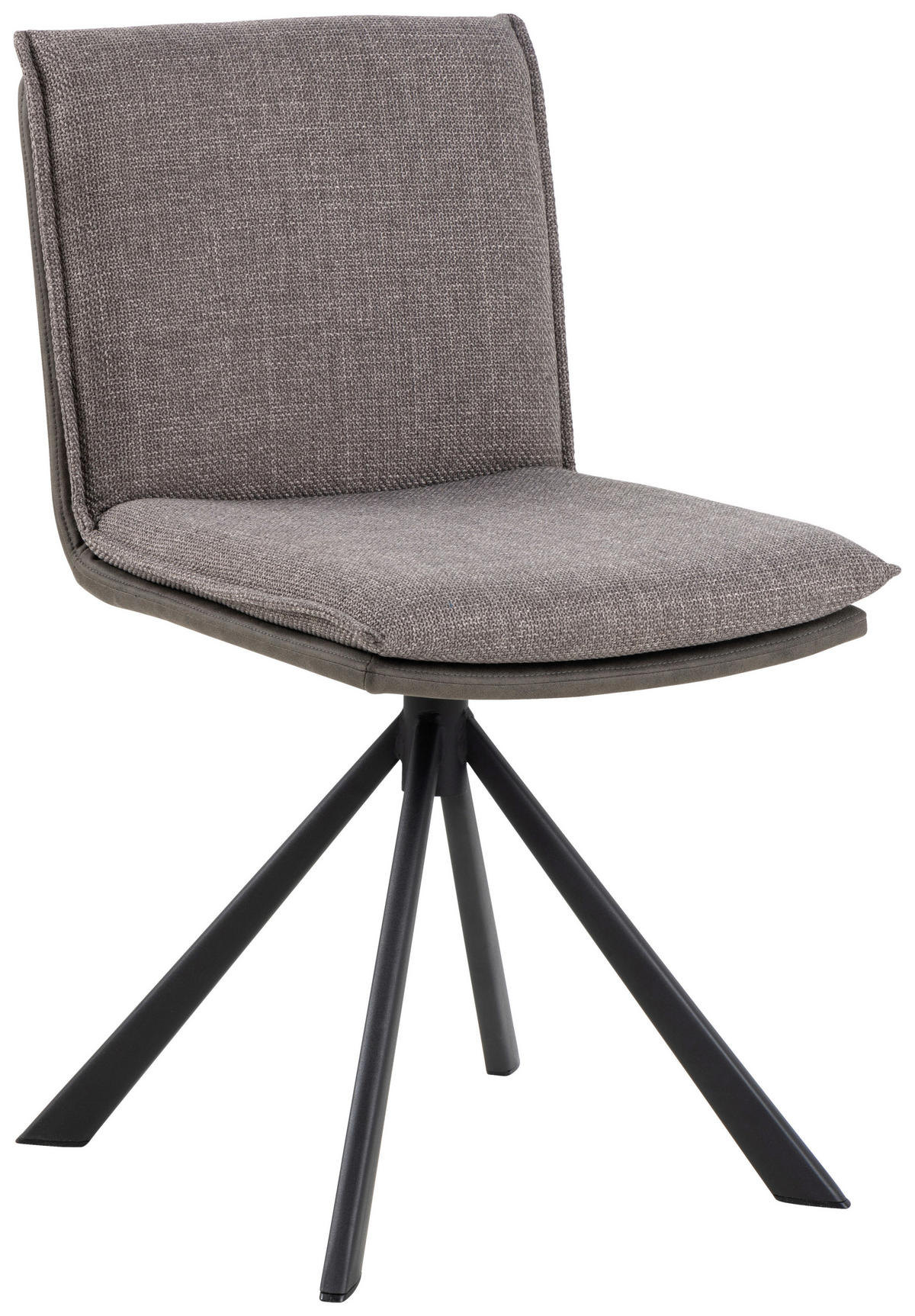 ŽIDLE, šedavě hnědá, antracitová - černá/antracitová, Design, kov/textil (47/85/59cm) - MID.YOU