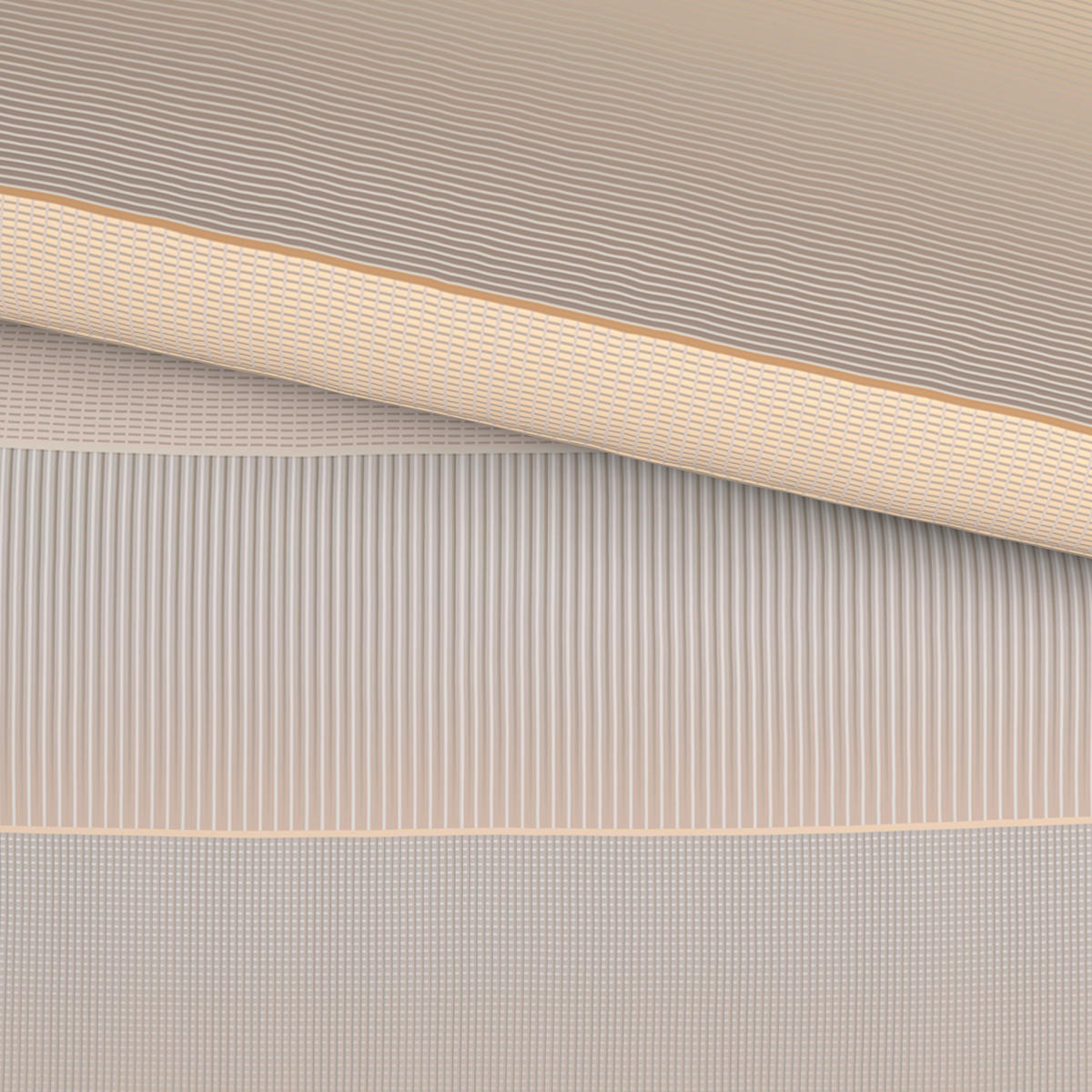 BETTWÄSCHE Abstrava Satin 140/200 cm  - Naturfarben, KONVENTIONELL, Textil (140/200cm) - Novel