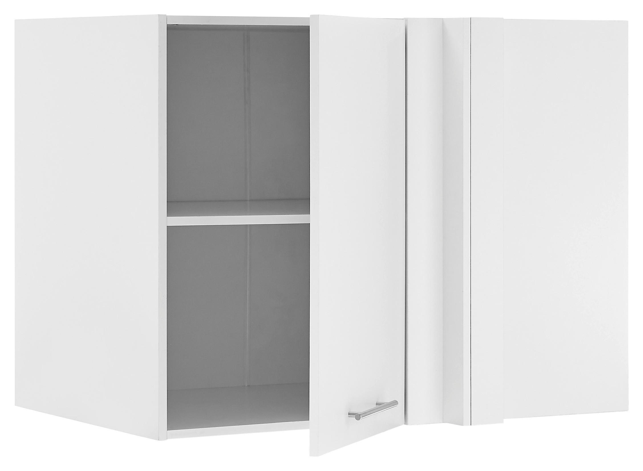 AUFSATZSCHRANK 100/76/68 cm  in  - Chromfarben/Weiß, Design, Holzwerkstoff/Metall (100/76/68cm)