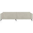 ECKSOFA  in Chenille Naturfarben Rückenkissen  300/190 cm  - Hellbraun/Schwarz, MODERN, Textil/Metall (300/190cm) - Carryhome