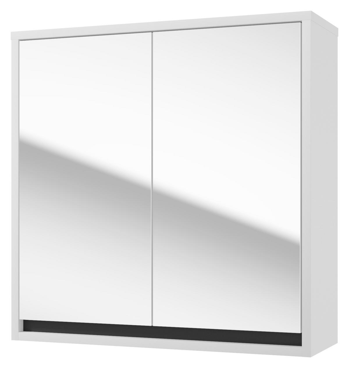 SPIEGELSCHRANK 60/60/20 cm  - Anthrazit/Weiß, Basics, Holzwerkstoff (60/60/20cm) - MID.YOU