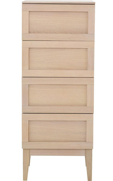 BYRÅ 42/105/42 cm  - ek Bianco, Design, trämaterial/trä (42/105/42cm) - Best Price