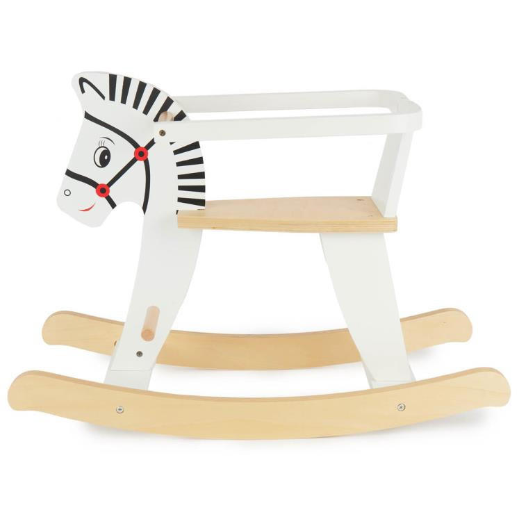 SCHAUKELTIER - Buchefarben/Schwarz, Trend, Holz (68/26,5/48cm)