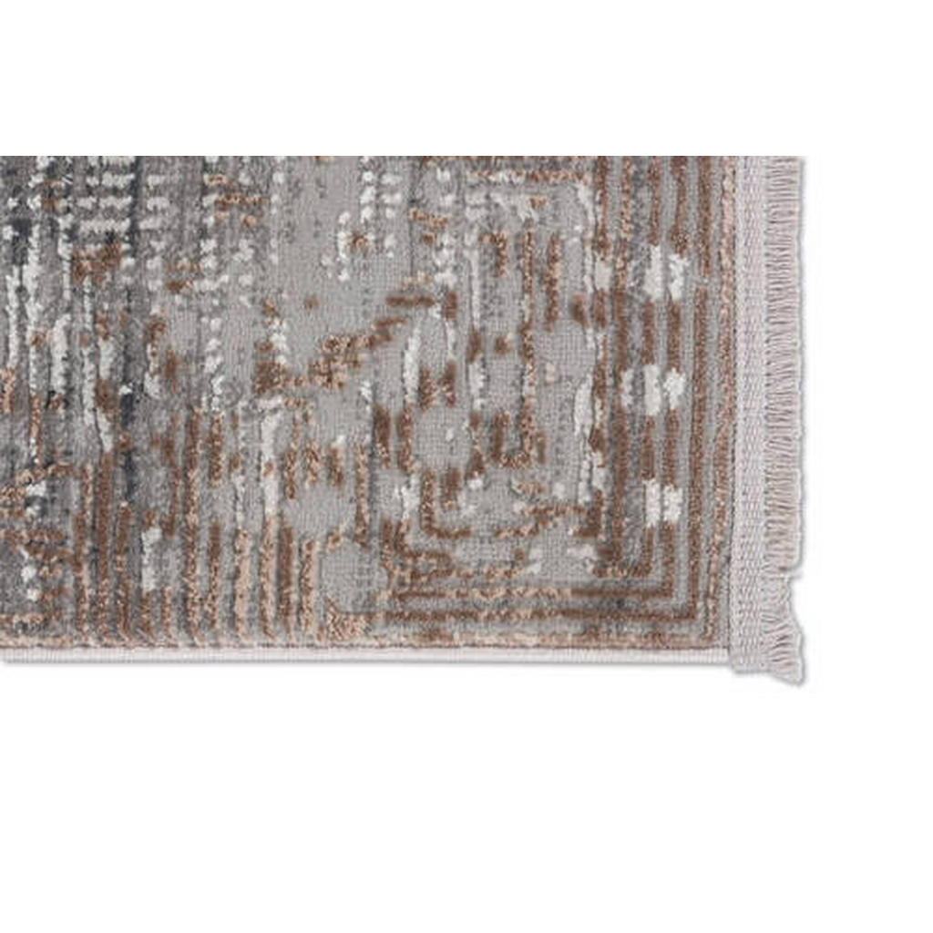 Thumbnail - Novel Webteppich, Silber, Beige, Textil, Abstraktes, rechteckig, 133x190 cm, pflegeleicht, Teppiche & Böden, Teppiche, W...