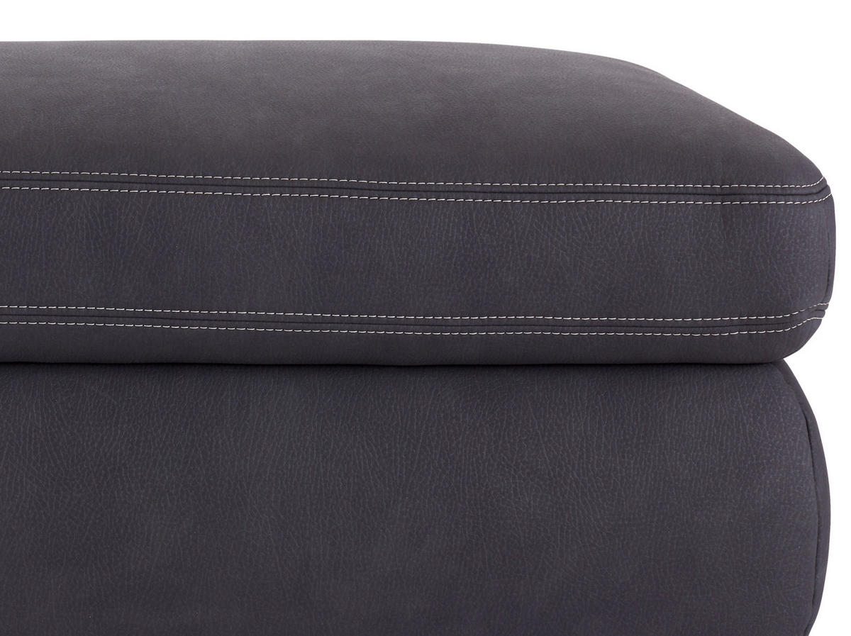 HOCKER Anthrazit  - Anthrazit/Beige, MODERN, Textil (129/49/64cm) - MID.YOU