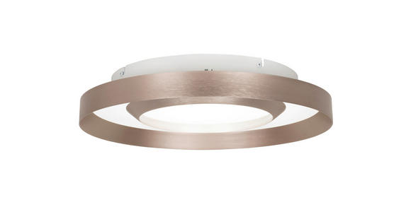 LED-DECKENLEUCHTE 40/8 cm   - Champagner/Goldfarben, Design, Kunststoff/Metall (40/8cm) - Novel