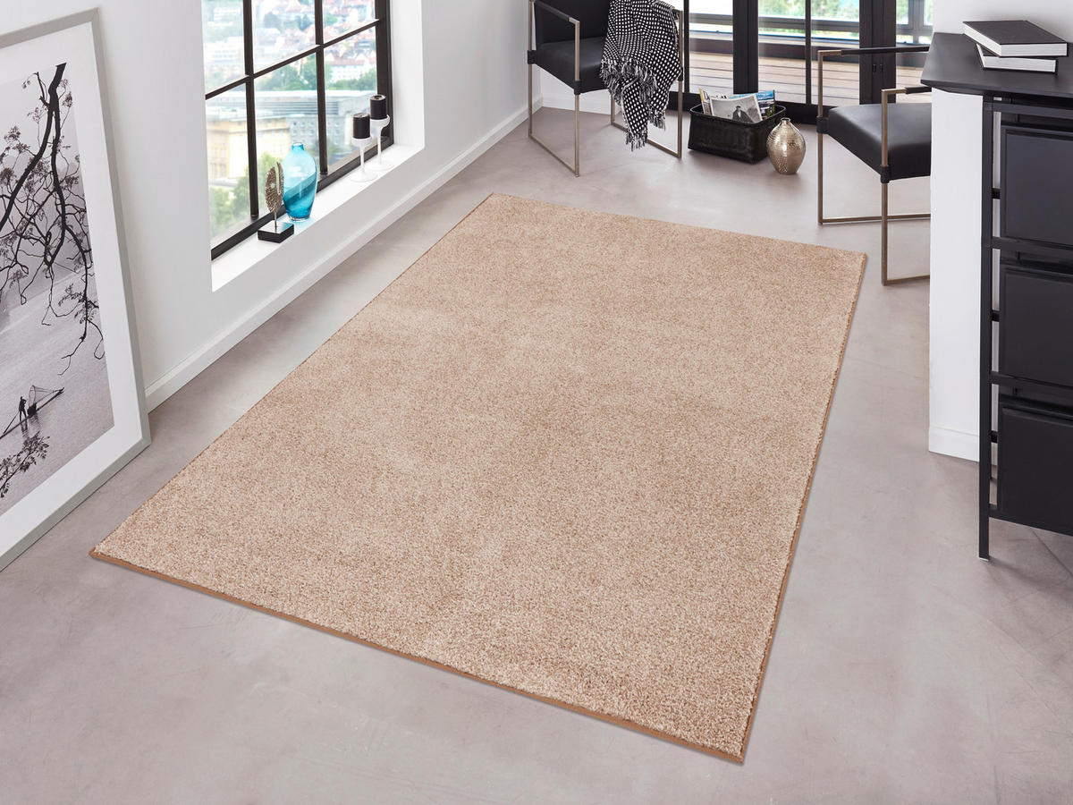 WEBTEPPICH 140/200/200 cm Pure Creme, Taupe  - Taupe/Creme, Basics, Kunststoff (140/200/200cm)