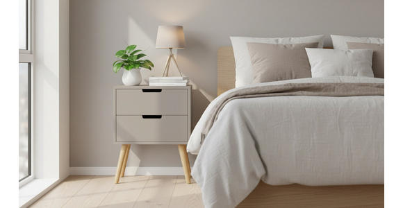 NACHTSCHRANK 40/60/30 cm Kiefer massiv  - Kaschmir/Naturfarben, Design, Holz/Holzwerkstoff (40/60/30cm) - Xora