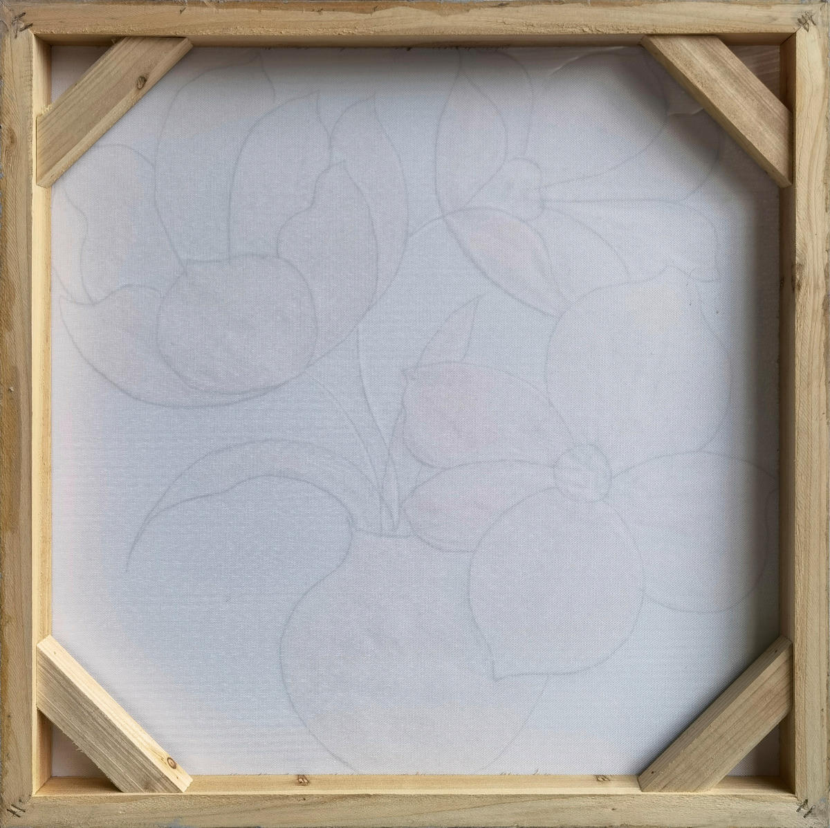 ULJENA SLIKA  55/55 cm       - tamno smeđa/siva, Konvencionalno, drvo/tekstil (55/55cm) - Monee