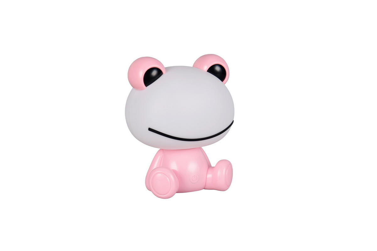 LED-BORDSLAMPA - vit/pink, Lifestyle, plast (19,5/16,5/24,5cm)