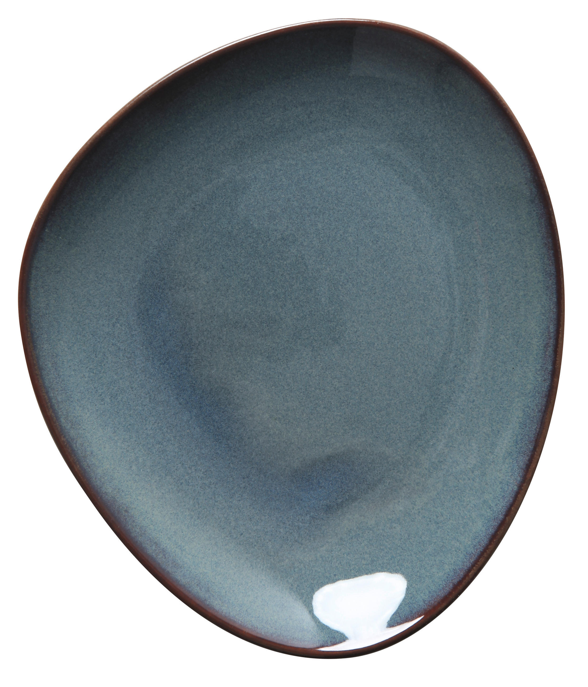 PLYTKÝ TANIER porcelán keramika 29/26 cm - svetlomodrá, Trend, keramika (29/26cm) - Novel