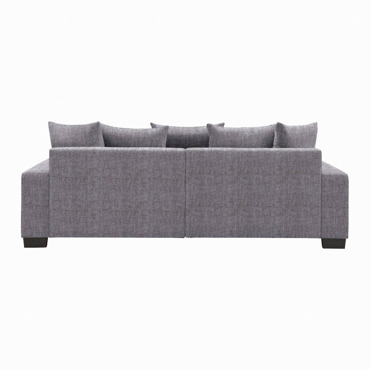 BIG SOFFA i silver  - silver/svart, Modern, trä (246/93/124cm) - MID.YOU