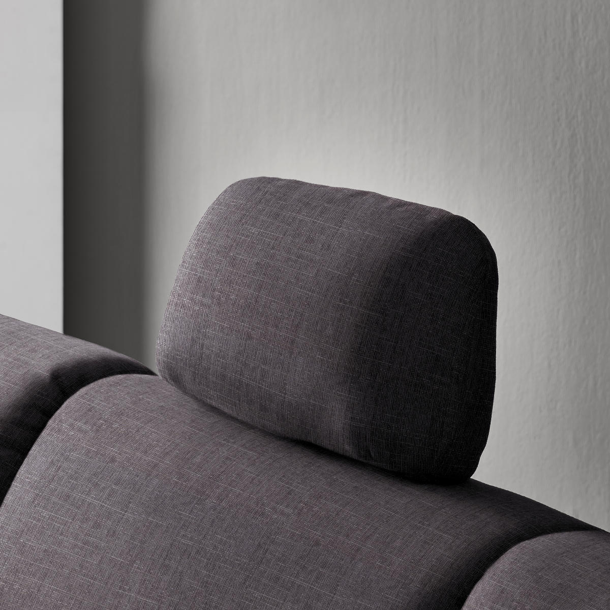ECKSOFA in Chenille Schieferfarben, Dunkelgrau  208/227 cm  - Schieferfarben/Dunkelgrau, KONVENTIONELL, Textil/Metall (208/227cm) - Sedda