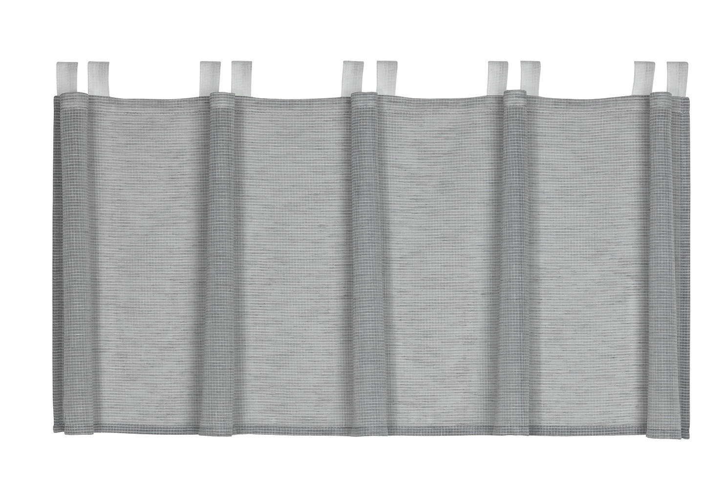XXXLutz Kurzgardine Kitchenline Grau 140x50 cm