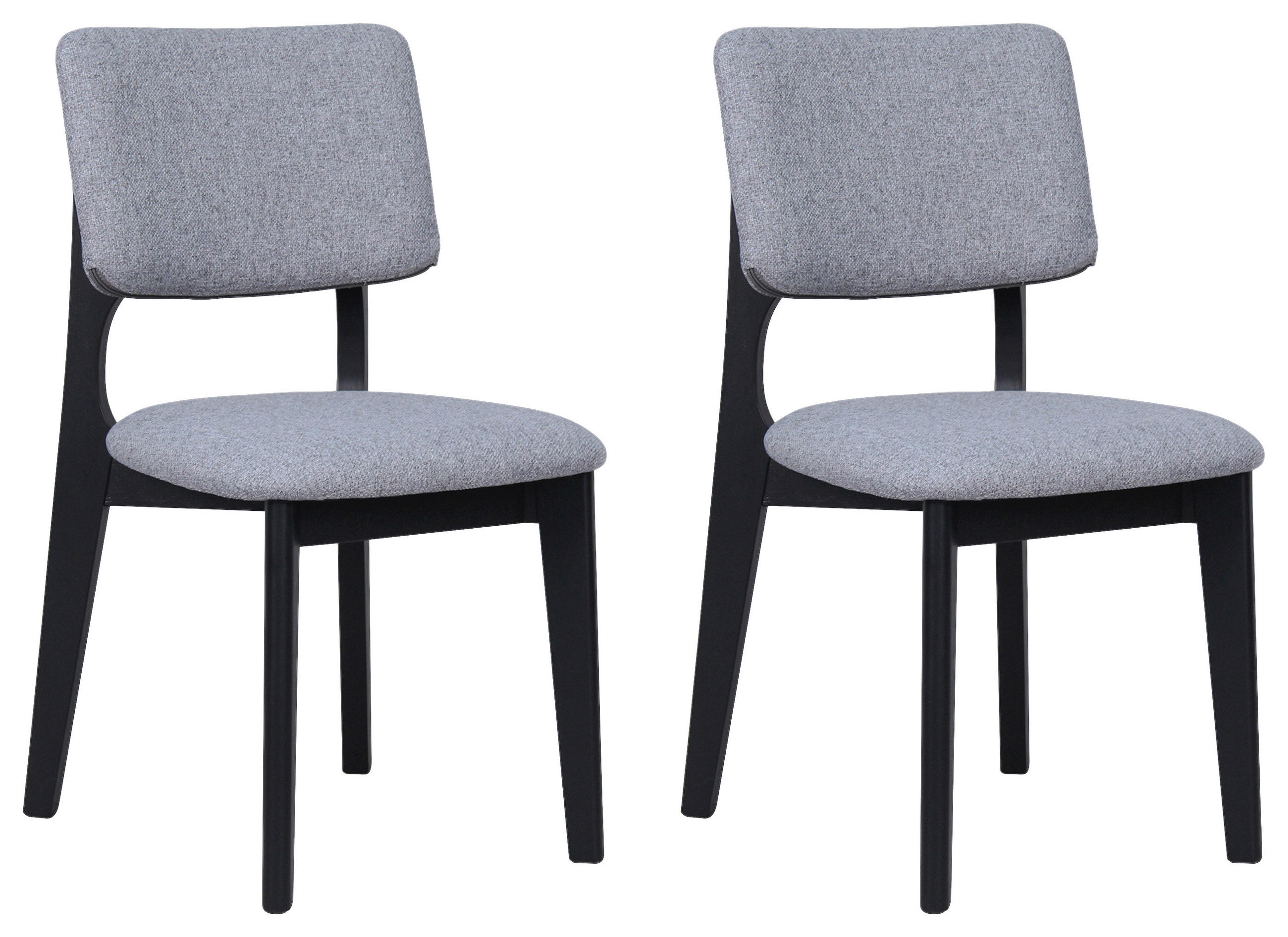 Mid.you Stuhl-Set Grau, Schwarz 48x87x54 cm