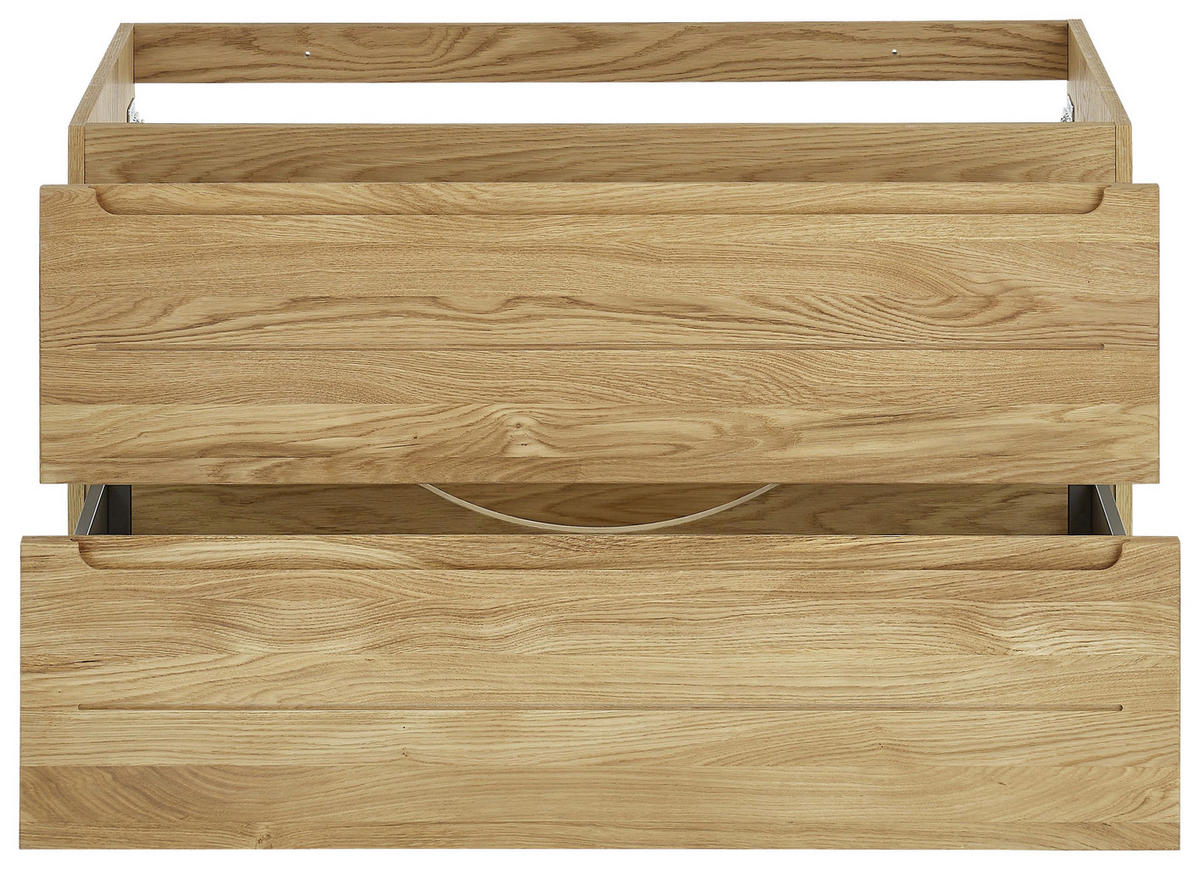 WASCHBECKENUNTERSCHRANK 100/54/46 cm  - Eichefarben, Konventionell, Holz/Holzwerkstoff (100/54/46cm) - Linea Natura